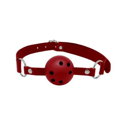 Кляп Alive Discretion Red з отворами для дихання