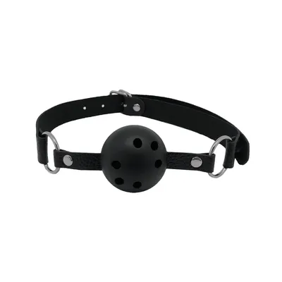 Кляп Alive Discretion Black з отворами для дихання