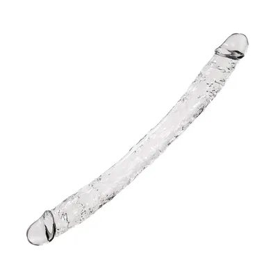 Двосторонній фалоімітатор Alive Supreme Jelly Dildo, прозорий