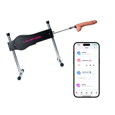 Смарт секс-машина Lovense Sex Machine з двома штоками та фалоімітаторами