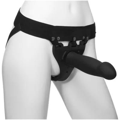 Страпон унісекс Doc Johnson Body Extensions – Be Risque, з вібрацією та поясом