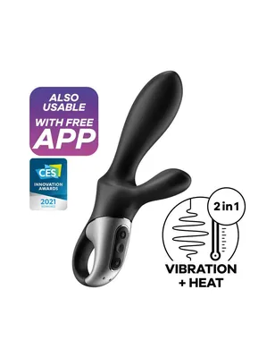 Смарт-вібратор з підігрівом Satisfyer Heat Climax + (чорний)