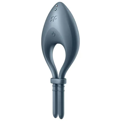 Ерекційне смарт-віброкільце лассо Satisfyer Bullseye Dark Blue з регулюванням розміру