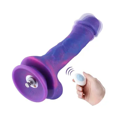 Фалоімітатор з вібрацією Hismith 8.2″ Purple Silicone Dildo with Vibe, KlicLok