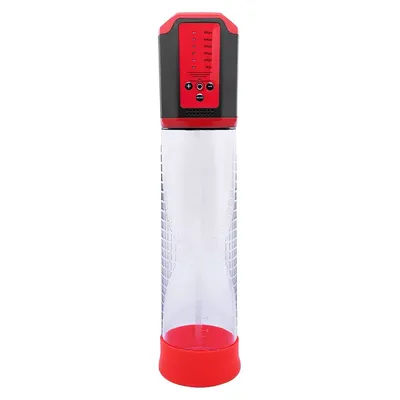 Автоматична вакуумна помпа Men Powerup Passion Pump Red, перезаряджувана, 5 режимів