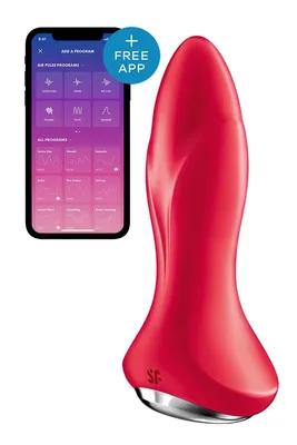 Анальна смарт-вібропробка Satisfyer Rotator Plug 1+ Red з перлинним масажем