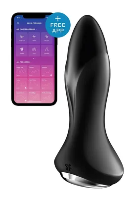 Анальна смарт-вібропробка Satisfyer Rotator Plug 1+ Black з перлинним масажем