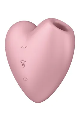 Вакуумний стимулятор-серце Satisfyer Cutie Heart Light Red