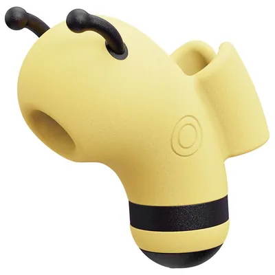 Вакуумний стимулятор з мікрострумом KISSTOY Beebe Yellow, на палець
