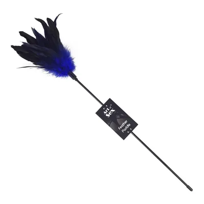Лоскотка з пером півня Art of Sex – Feather Paddle, синя