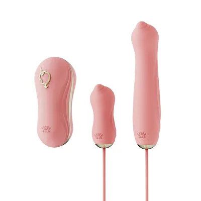 Набір 3в1 Zalo – UNICORN Set Pink: віброяйце, пульсатор, вакуумний стимулятор