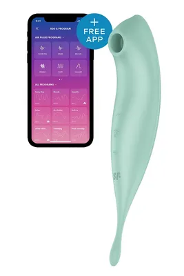 Смарт-вібратор для клітора Satisfyer Twirling Pro+ Mint з вакуумною стимуляцією