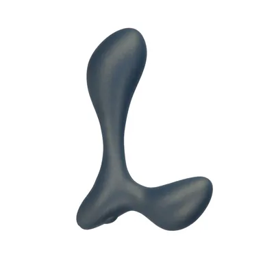 Вібромасажер простати Lux Active LX3 Vibrating Anal Trainer з пультом ДК, синій