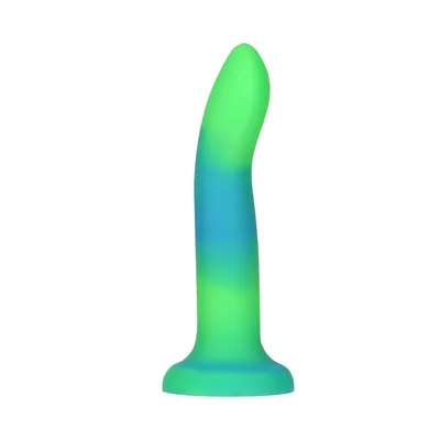 Фалоімітатор ADDICTION Rave 8″ Glow in the Dark Dildo, синій, 20,3 см
