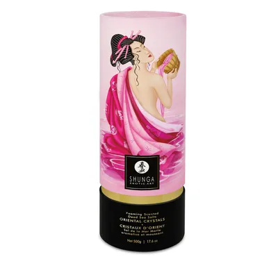 Пінлива сіль для ванни Shunga Dead Sea salt Oriental Crystals — Rose Petal (500 г)