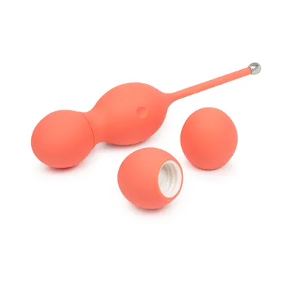 Смарт вагінальні кульки з вібрацією We-Vibe Bloom, діаметр 3,3 см, коралові