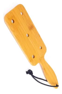 Паддл Fetish Tentation Paddle Wide and Short, бамбук, світло-бежевий