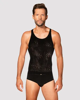 Майка-борцовка чоловіча Obsessive T103 tank top, чорна, S/M/L