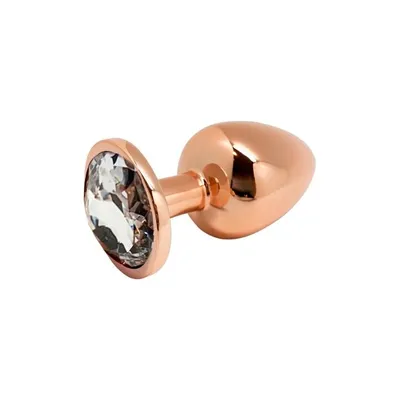 Металева анальна пробка Wooomy Tralalo Rose Gold Metal Plug Size L
