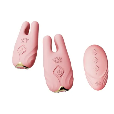 Смарт-вібратор для грудей Zalo Nave Coral Pink з пультом ДК