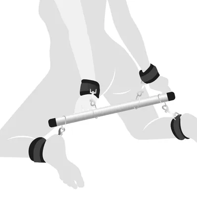 Колодка-розпірка Art of Sex – Bondage Soft Touch BDSM Spreader, чорна