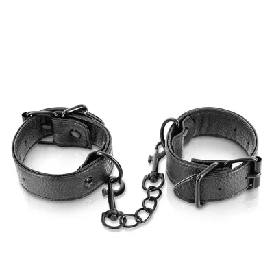 Наручники Fetish Tentation Adjustable Handcuffs, чорні, регульовані