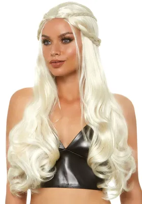 Перука Дейенеріс Таргарієн Leg Avenue Braided long wavy wig Blond, платинова, 81 см