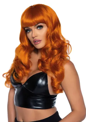 Хвиляста перука Leg Avenue Misfit Long Wavy Wig Ginger, довга, 61 см