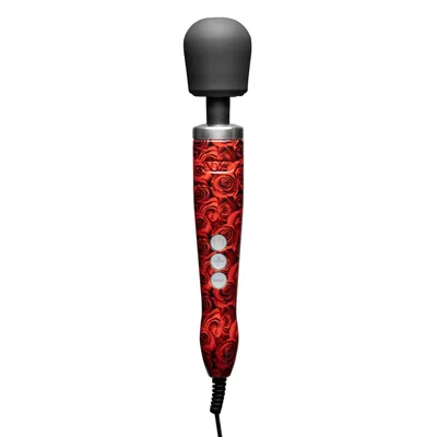 Вібромасажер Doxy Die Cast ROSE PATTERN, живлення 220В, металевий корпус
