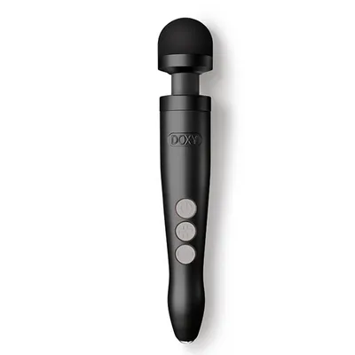 Вібромасажер DOXY Die Cast 3R Matte Black, потужний, з акумулятором