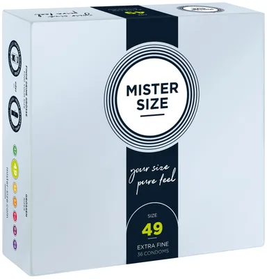Презервативи Mister Size Pure Feel 49, 36 шт, товщина 0,05 мм