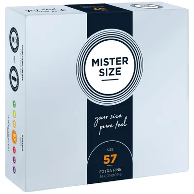 Презервативи Mister Size pure feel - 57 (36 шт.), товщина 0,05 мм