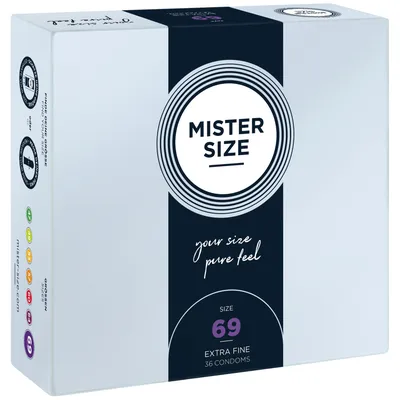 Презервативи Mister Size - pure feel - 69, 36 шт, товщина 0,05 мм