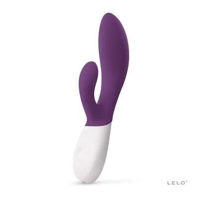 Вібратор-кролик LELO Ina Wave 2 Plum з рухом стовбура та вібрацією