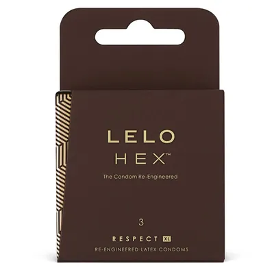 Презервативи LELO HEX Condoms Respect XL, збільшений розмір, 3 шт.