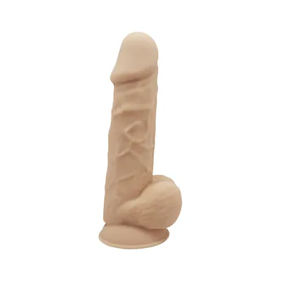 Фалоімітатор з вібрацією SilexD Norman Vibro Flesh + LRS, діаметр 5 см