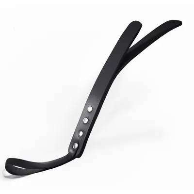 Паддл двошаровий Feral Feelings Leather Mini Paddle Black, натуральна шкіра