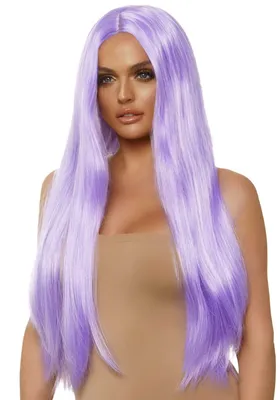 Перука Leg Avenue Long straight center part wig, лавандова, 83 см