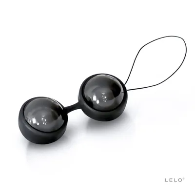 Вагінальні кульки LELO Luna Beads Noir Black, зміщений центр ваги, діаметр 2,9 см