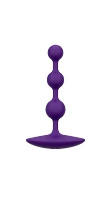 Анальне намисто Romp Amp Dark Purple, силікон, макс. діаметр 2,6 см