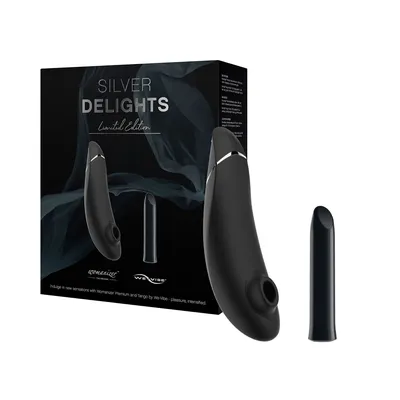 Подарунковий набір Silver Delights Collection: Womanizer Premium та We-Vibe Tango