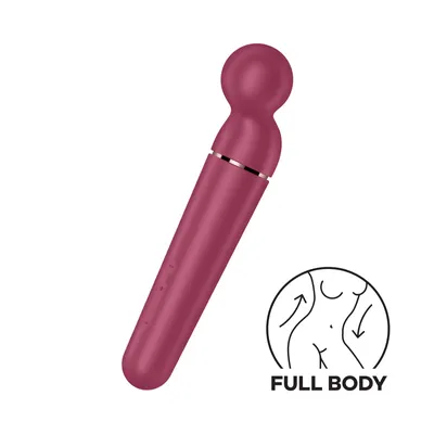 Вібромасажер Satisfyer Planet Wand-er Berry/Rosegold, бездротовий