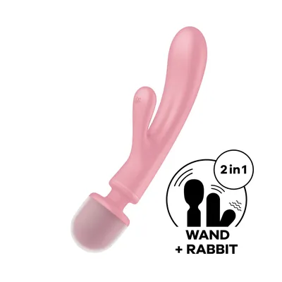 Вібратор-кролик Satisfyer Triple Lover Pink, 3 мотори