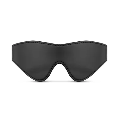 Маска на очі Bedroom Fantasies Faux Leather Blindfold, чорна