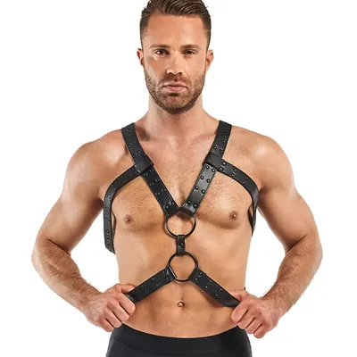 Портупея Bedroom Fantasies Rocco Bondage Harness, чорна