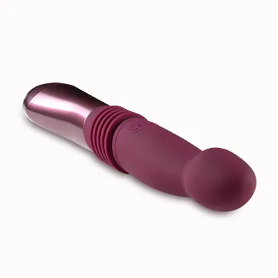 Пульсатор для точки G Blush Temptasia – Trixie Thrusting Dildo, Wine Red
