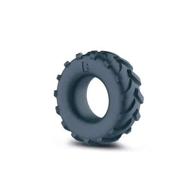 Ерекційне кільце-шина Boners Tire Cock Ring, сіре, внутрішній діаметр 2,5 см