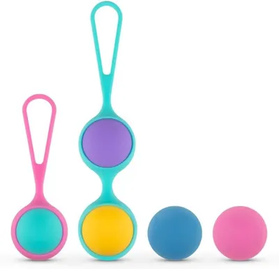 Набір вагінальних кульок PMV20: Vita – Kegel Ball Set, 40/50/60 г, два тримачі