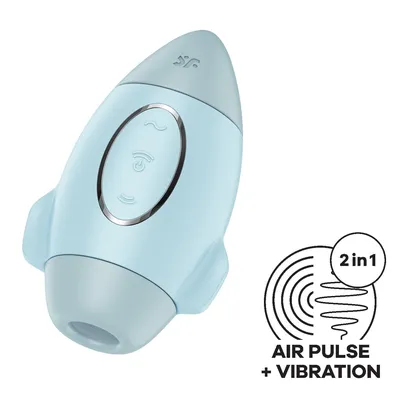 Вакуумний стимулятор з вібрацією Satisfyer Mission Control, 2 незалежні мотори