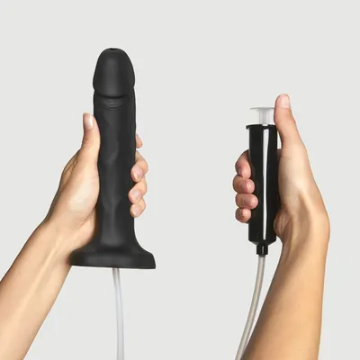 Фалоімітатор із сім'явипорскуванням Strap-On-Me Squirting Cum Dildo Realistic Black